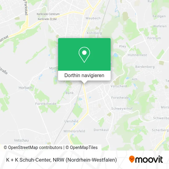 K + K Schuh-Center Karte