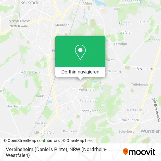 Vereinsheim (Daniel's Pinte) Karte