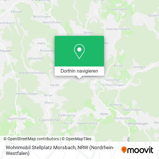 Wohnmobil Stellplatz Morsbach Karte