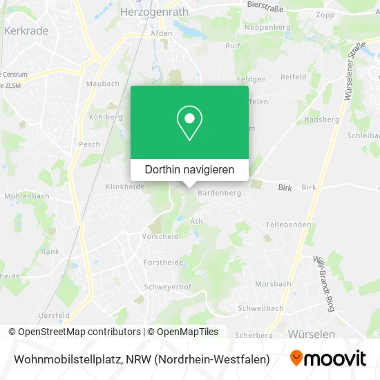 Wohnmobilstellplatz Karte