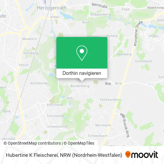 Hubertine K Fleischerei Karte