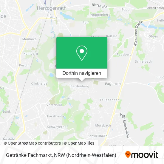 Getränke Fachmarkt Karte
