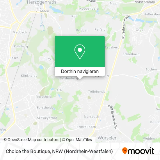 Choice the Boutique Karte