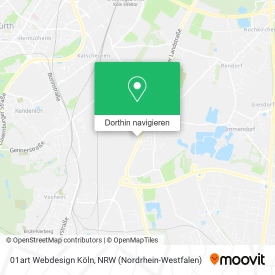 01art Webdesign Köln Karte