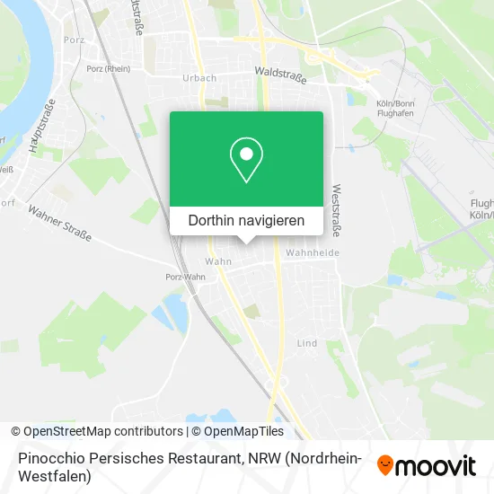 Pinocchio Persisches Restaurant Karte