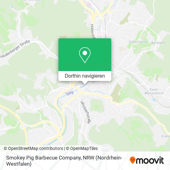 Smokey Pig Barbecue Company Karte