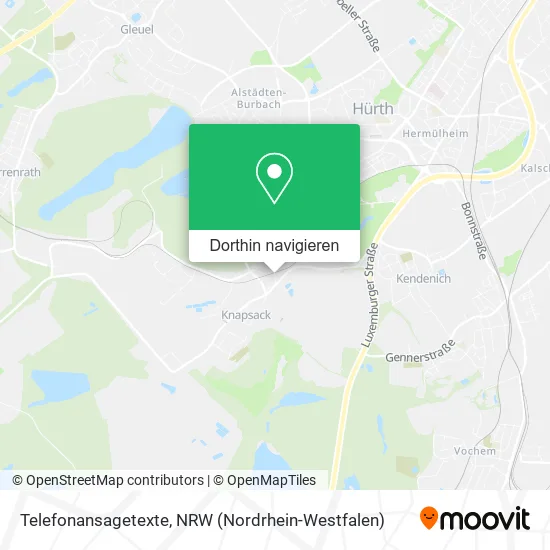 Telefonansagetexte Karte