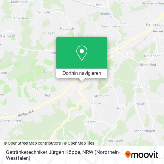 Getränketechniker Jürgen Köppe Karte