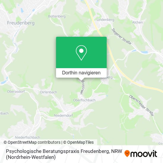 Psychologische Beratungspraxis Freudenberg Karte
