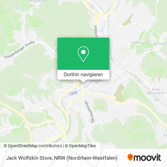 Jack Wolfskin Store Karte