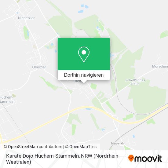 Karate Dojo Huchem-Stammeln Karte