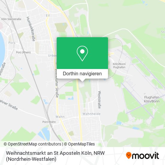 Weihnachtsmarkt an St Aposteln Köln Karte