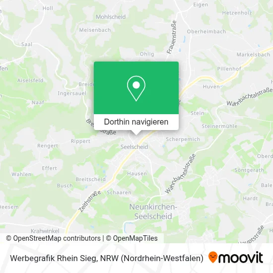 Werbegrafik Rhein Sieg Karte