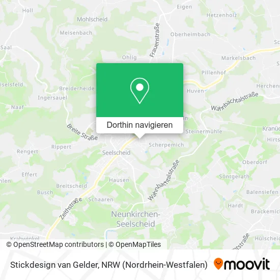 Stickdesign van Gelder Karte