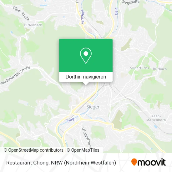 Restaurant Chong Karte