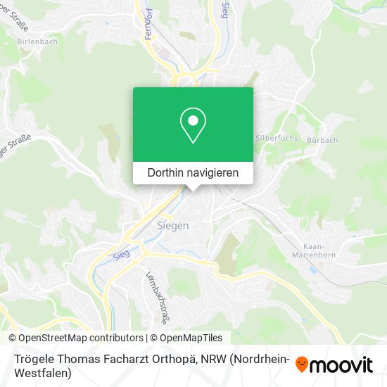 Trögele Thomas Facharzt Orthopä Karte