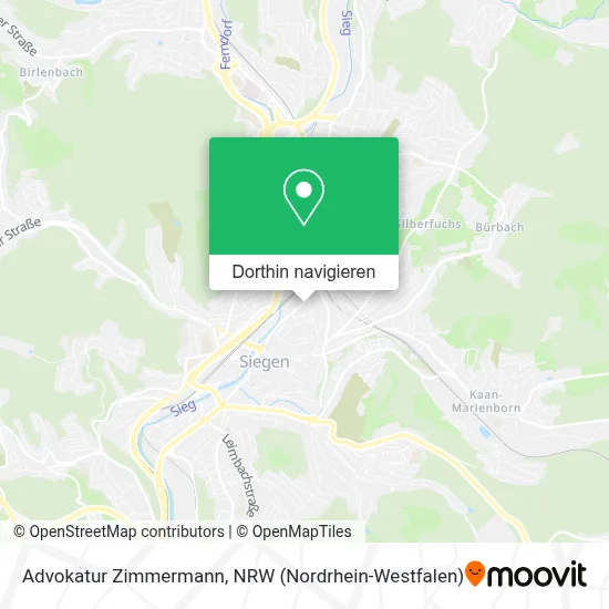 Advokatur Zimmermann Karte