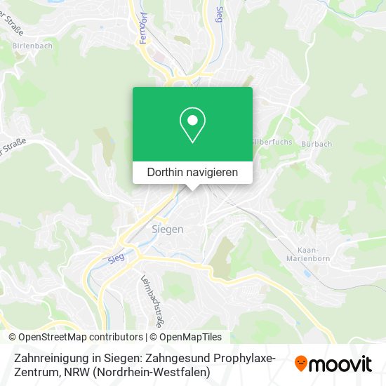 Zahnreinigung in Siegen: Zahngesund Prophylaxe-Zentrum Karte
