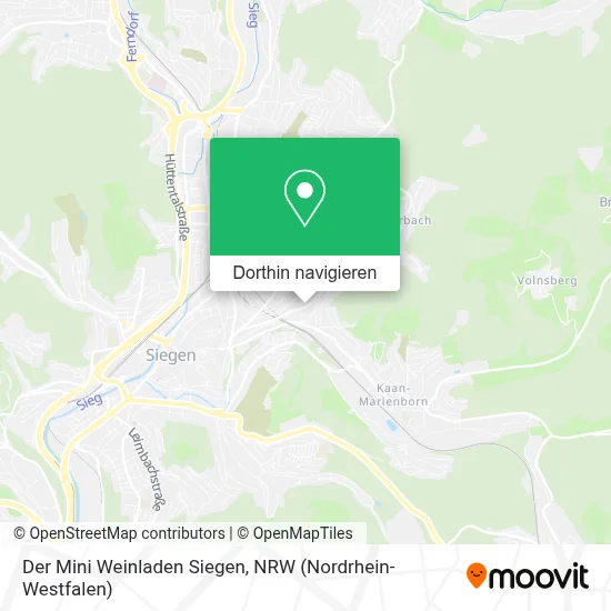 Der Mini Weinladen Siegen Karte