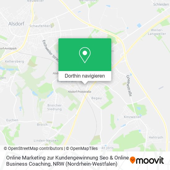 Online Marketing zur Kundengewinnung Seo & Online Business Coaching Karte