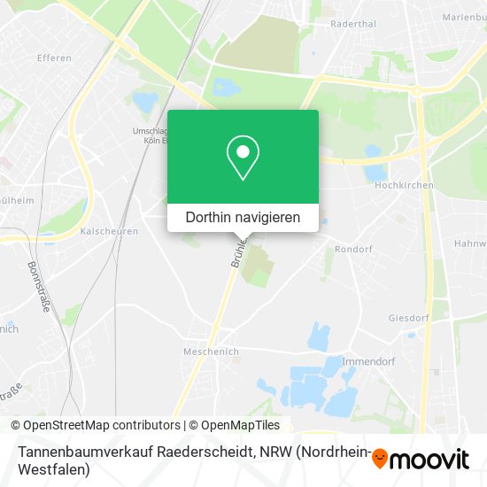 Tannenbaumverkauf Raederscheidt Karte