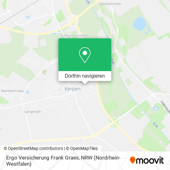 Ergo Versicherung Frank Graes Karte
