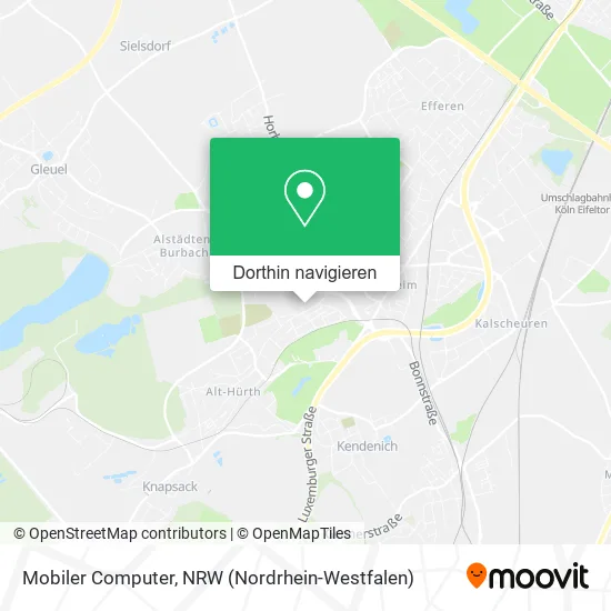 Mobiler Computer Karte