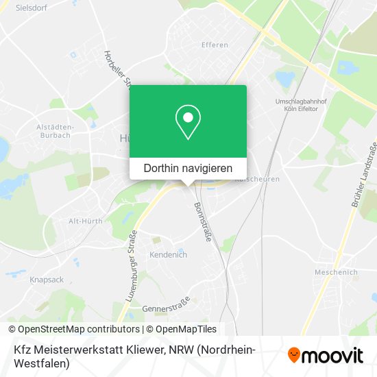Kfz Meisterwerkstatt Kliewer Karte