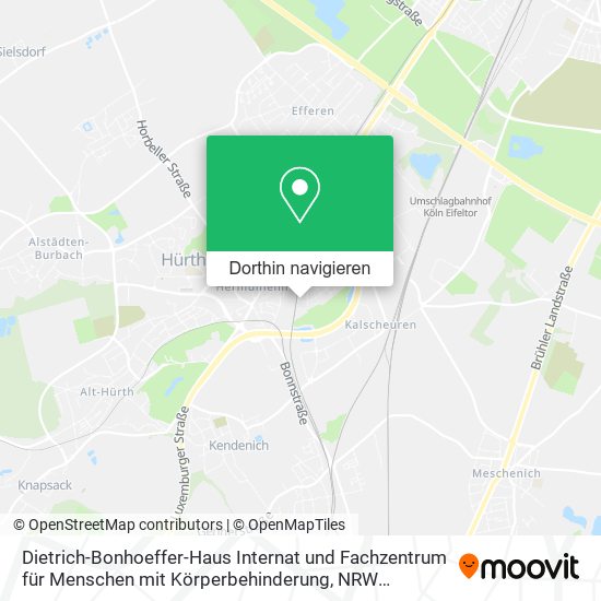 Dietrich-Bonhoeffer-Haus Internat und Fachzentrum für Menschen mit Körperbehinderung Karte