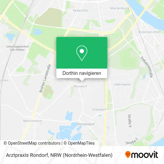 Arztpraxis Rondorf Karte