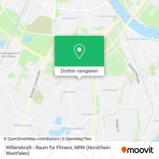 Willenskraft - Raum für Fitness Karte