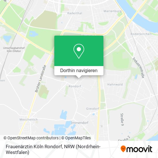 Frauenärztin Köln Rondorf Karte