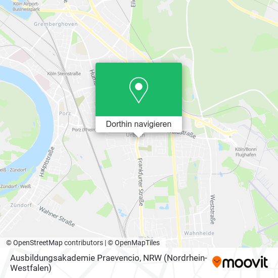 Ausbildungsakademie Praevencio Karte
