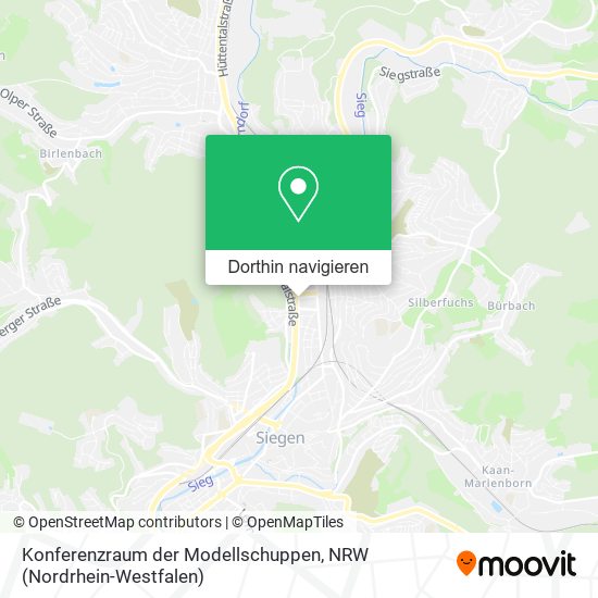 Konferenzraum der Modellschuppen Karte