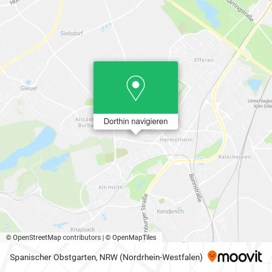 Spanischer Obstgarten Karte