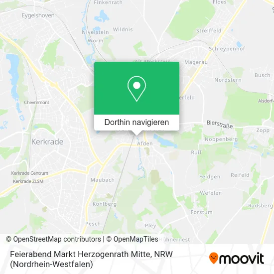 Feierabend Markt Herzogenrath Mitte Karte