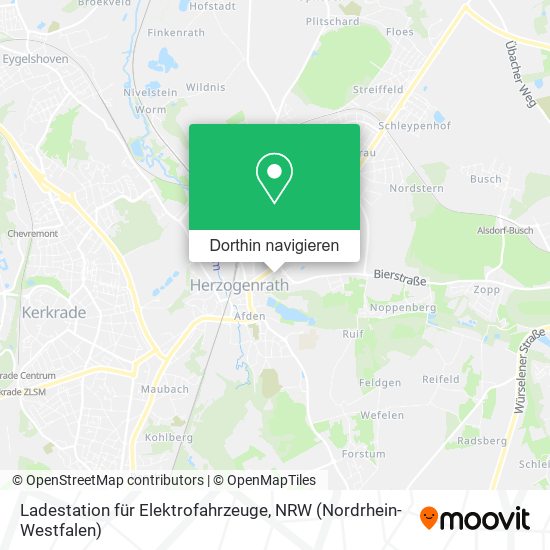 Ladestation für Elektrofahrzeuge Karte