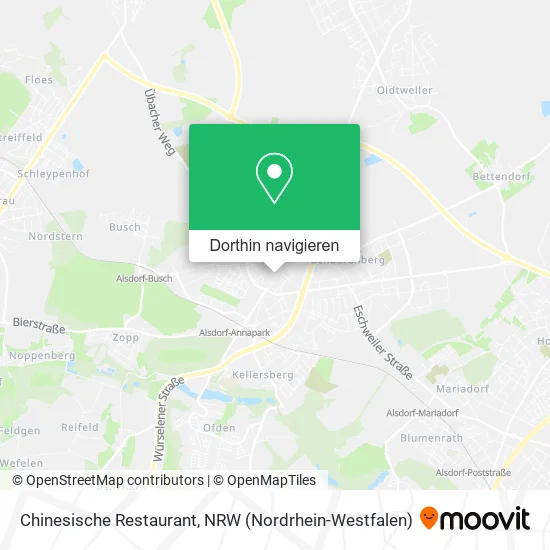 Chinesische Restaurant Karte