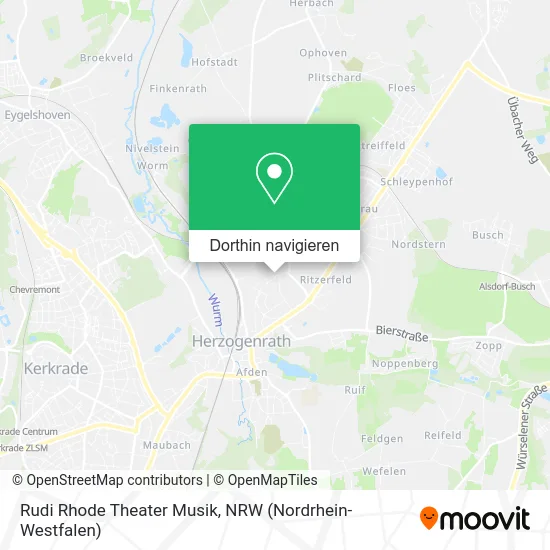 Rudi Rhode Theater Musik Karte