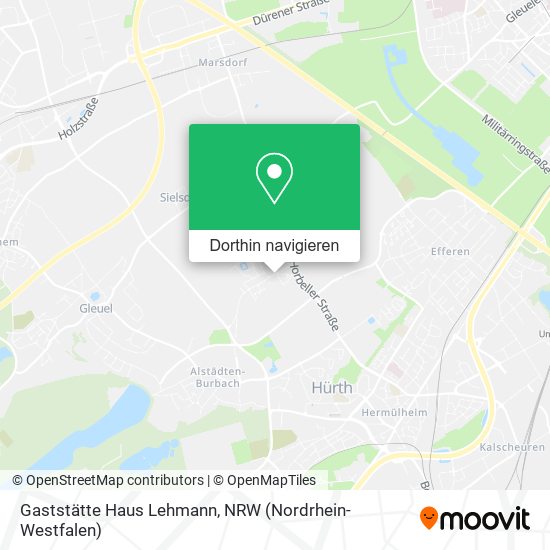 Gaststätte Haus Lehmann Karte