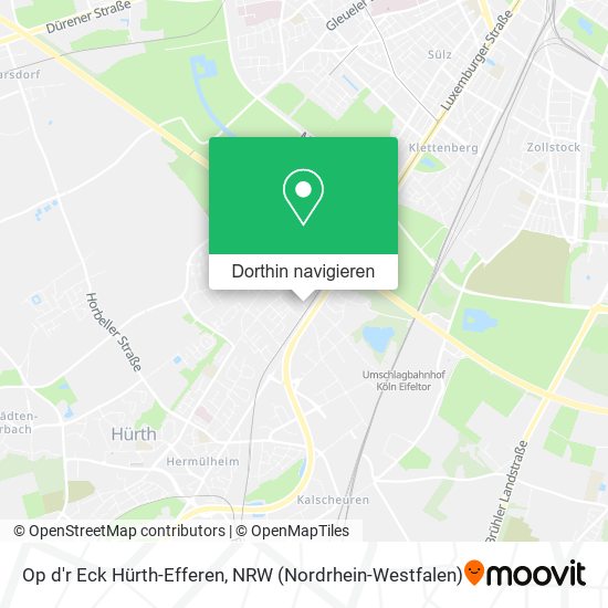 Op d'r Eck Hürth-Efferen Karte