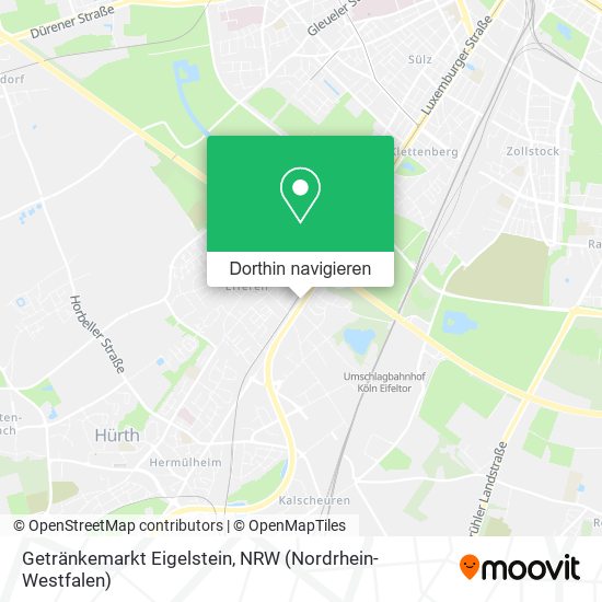 Getränkemarkt Eigelstein Karte