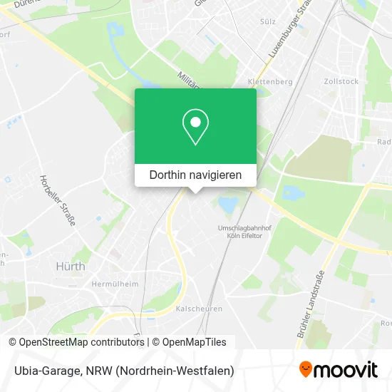 Ubia-Garage Karte