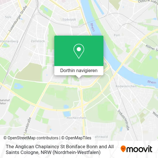 The Anglican Chaplaincy St Boniface Bonn and All Saints Cologne Karte