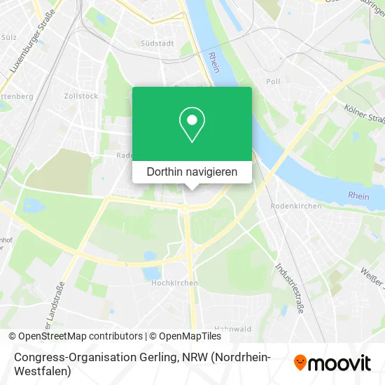 Congress-Organisation Gerling Karte