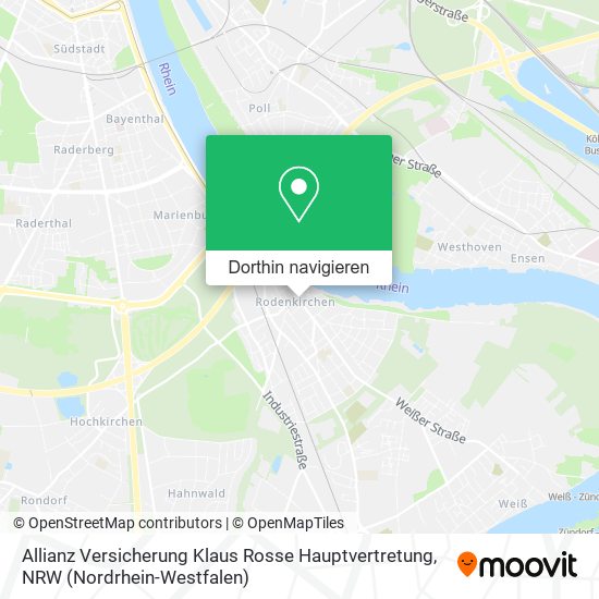 Allianz Versicherung Klaus Rosse Hauptvertretung Karte