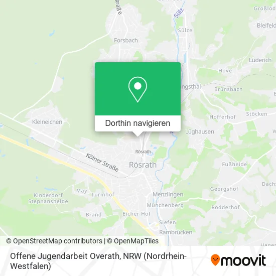 Offene Jugendarbeit Overath Karte
