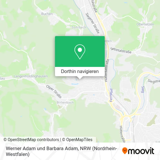 Werner Adam und Barbara Adam Karte