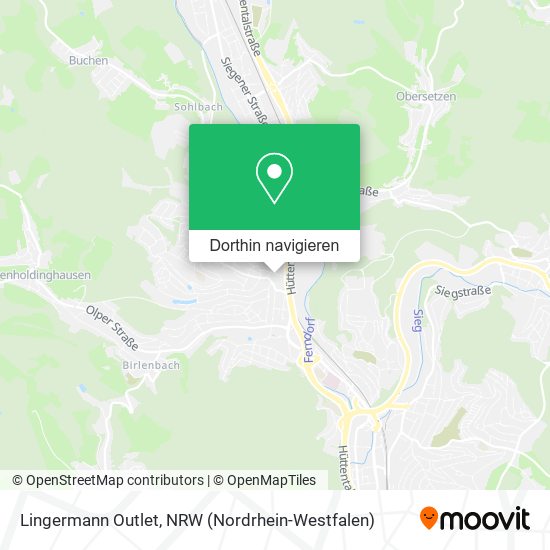 Lingermann Outlet Karte