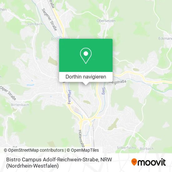 Bistro Campus Adolf-Reichwein-Strabe Karte